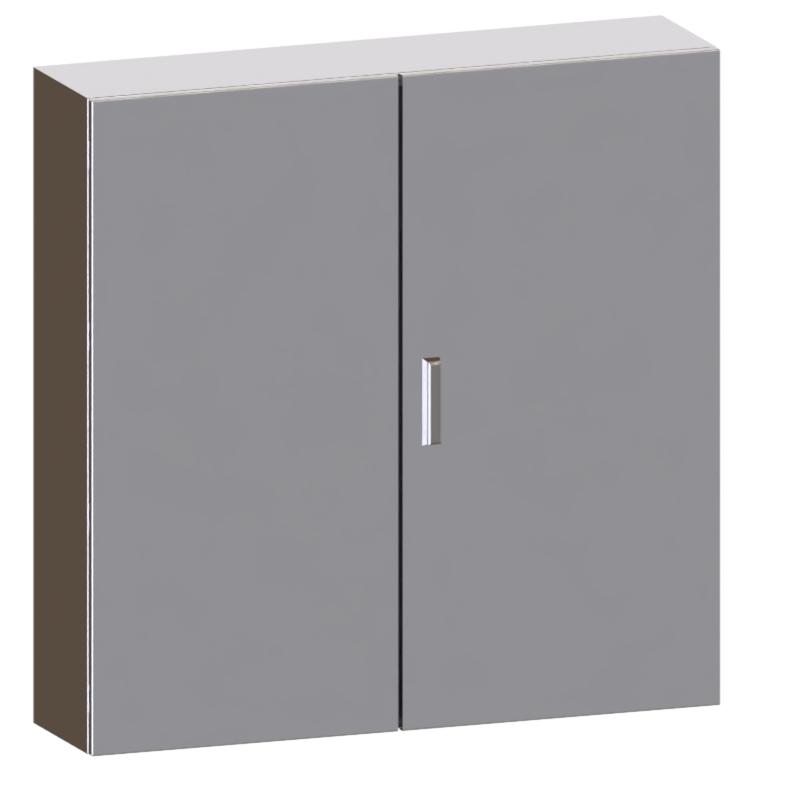 Корпус двухдверный 800х1000х300мм IP66 УХЛ1 с фланцем нерж. сталь AISI 304 OBO 6841128