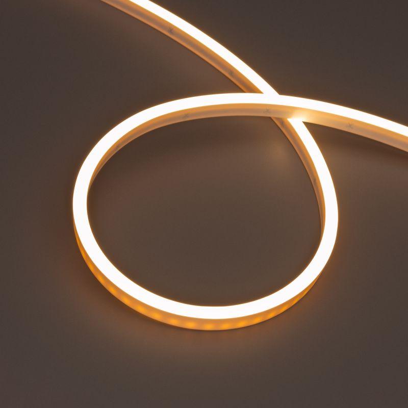 Лента светодиодная WAVE-SIDE-PU-A120-06x12mm 24В Warm 2700К 8Вт/м IP68 wire x1 вывод боков. герметичная (уп.1м) Arlight 052592