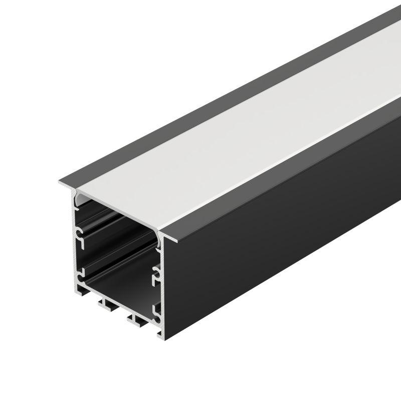 Профиль LINIA49-F-М-2500 BLACK L2500 алюм. Arlight 055395
