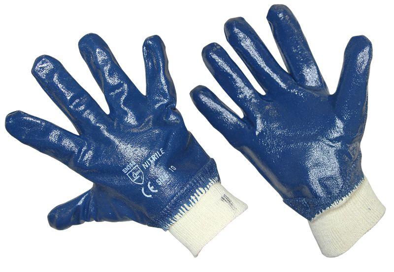 Перчатки х/б с нитриловым покрытием подкладка 100% хлопок 09-0236