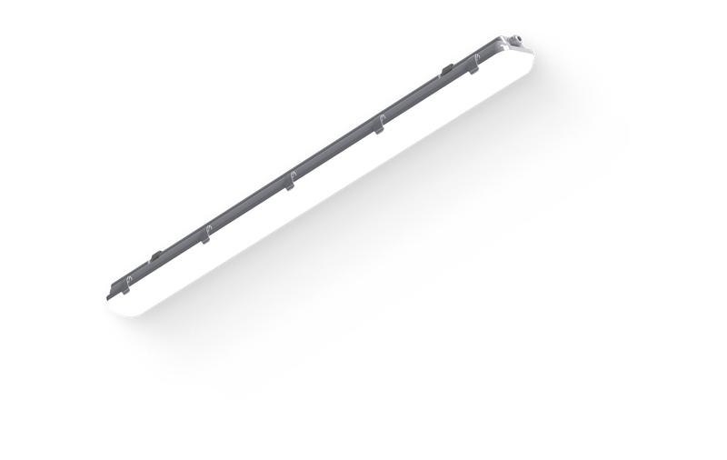 Светильник светодиодный SLIM-A 38 1262х124х85 CRI80 5000К milky IP65 II сер. с БАП на 3ч LUXDATOR CSVT ЦБ-00010848