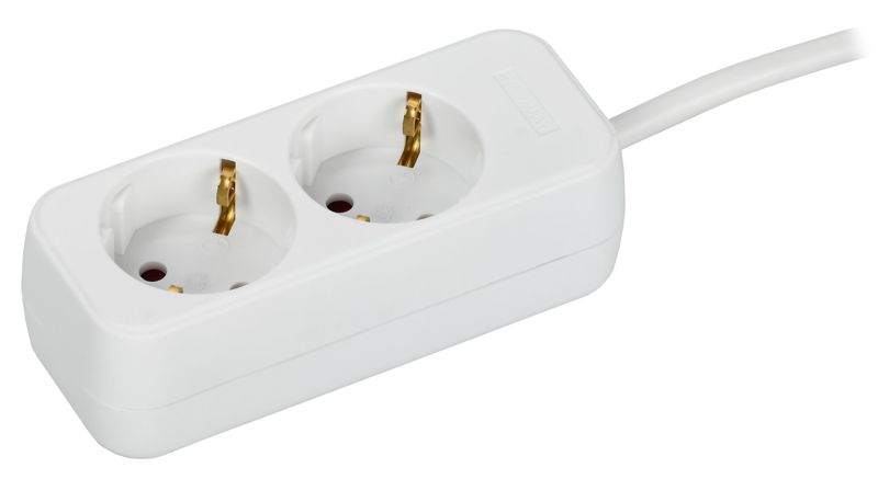 Удлинитель 2х3м 10А У02 ПВС 3х1 бел. UMA IEK UM-YP10-10-02-03-Z-K01