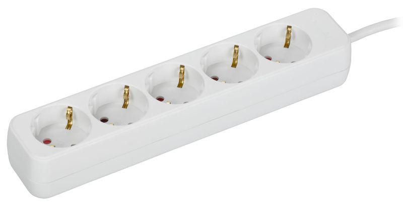 Удлинитель 5х3м 10А У05 ПВС 3х1 бел. UMA IEK UM-YP10-10-05-03-Z-K01