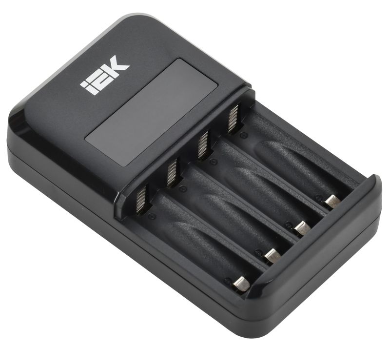 Устройство зарядное автоматическое NiMH/CD 1-4 AA/AAA 1800мА LCD IEK ABC11-4-4-ACO-A-180-LCD