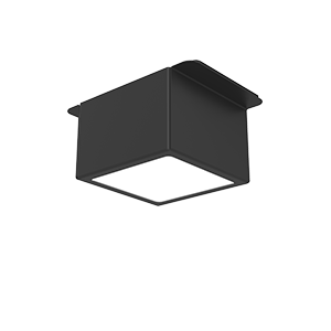 Светильник светодиодный DL-Grill 10Вт 3000К 60х60х60мм CRI90 для потолка Грильято 75х75мм с шир. ламели 15мм диммер DALI RAL9005 черн. VARTON V1-R0-90807-10D01-4001030