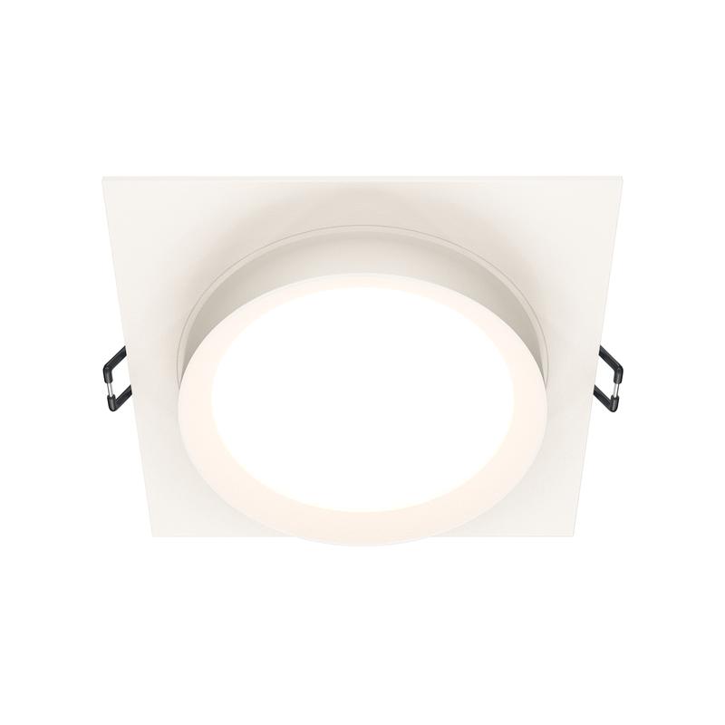 Светильник Hoop 1х12Вт GX53 IP20 110х110мм D95мм встраив. Maytoni DL086-GX53-SQ-W
