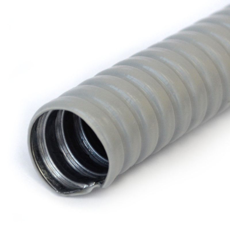 Металлорукав в ПВХ изоляции Р3-ЦП-НГ-12 сер. (уп.100м) Промрукав PR04.0469