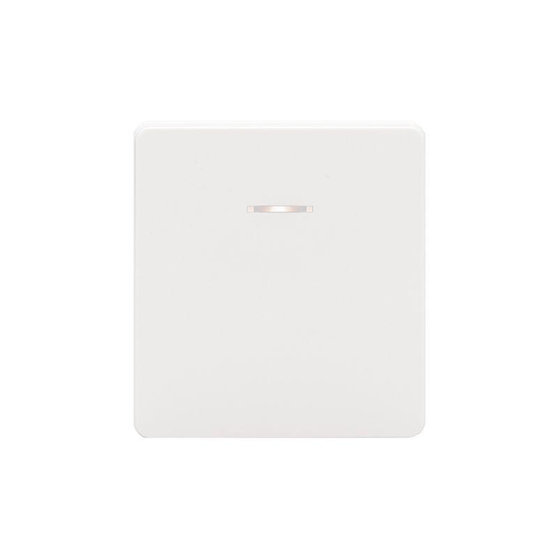 Переключатель перекрестный 1-кл. СП ROUND 10А с подсветкой перламутр Kranz KR-78-0718-1