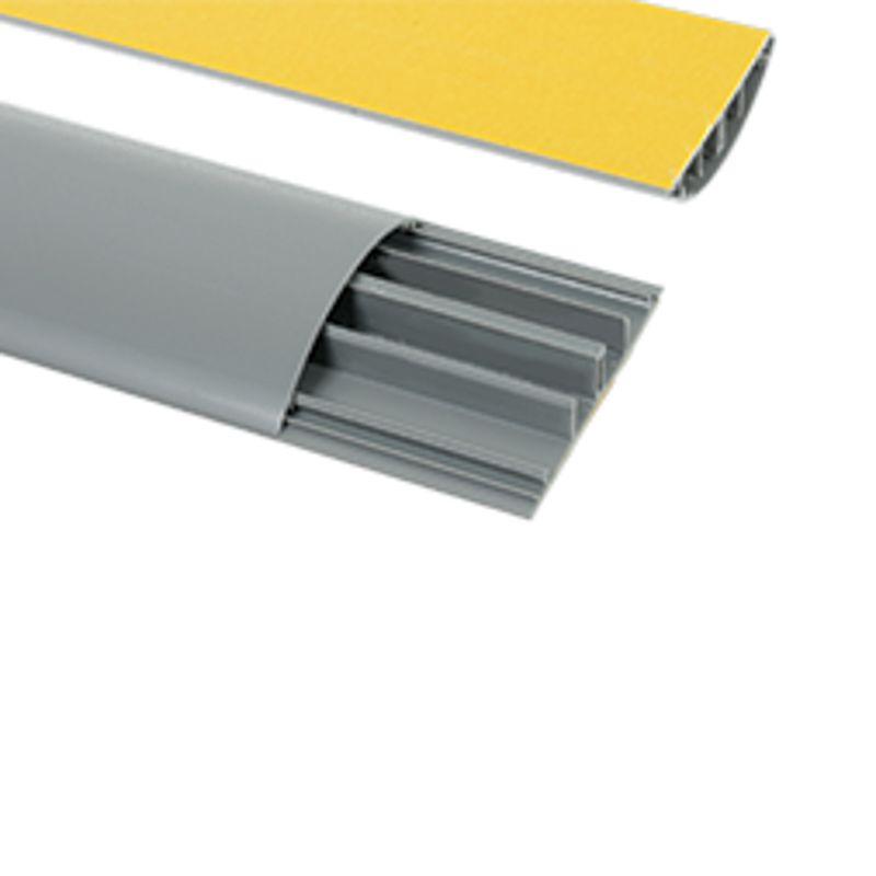 Кабель-канал 90х20 L2000 напольн. самоклеящийся сер. Rexant 28-5051