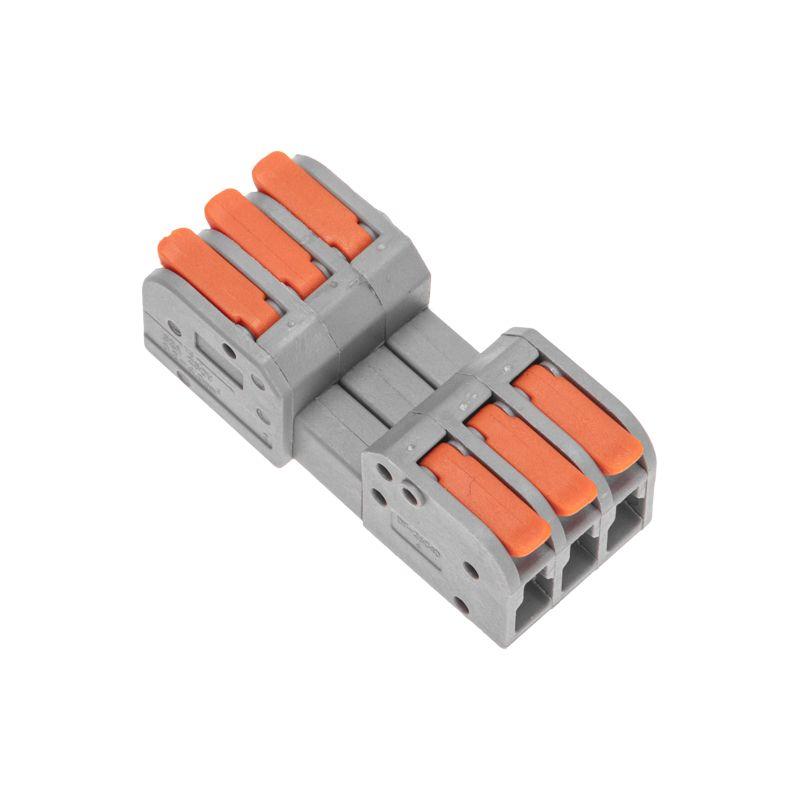 Клемма проходная разъемная СМК 222-423R 3п 0.2-2.5/4кв.мм сер. (блист.5шт) Rexant 07-5263-5