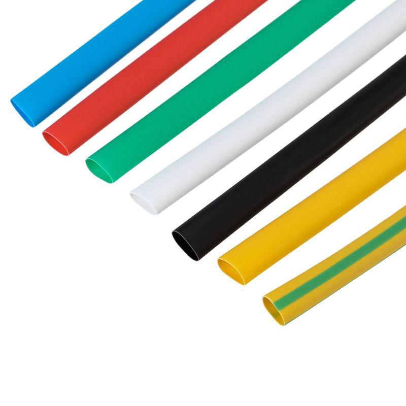 Набор трубок термоусадочных №13 ТУТ нг 4/2 7 цветов (уп.21шт по 10см) Rexant 29-0113