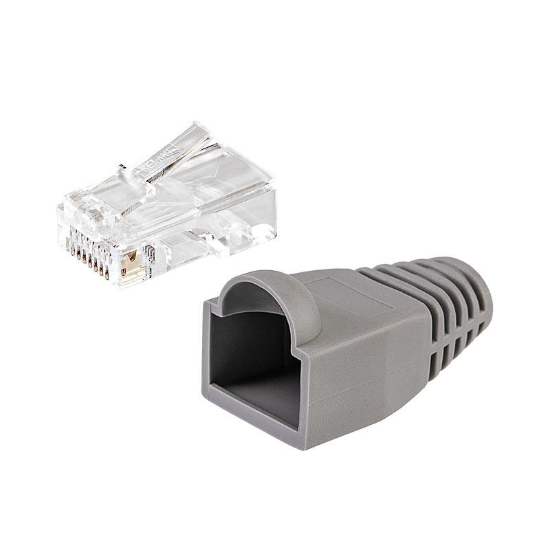 Набор разъемов сетевых №3 (2 разъема UTP; 2 колпачка) (уп.2шт) Rexant 06-0073-A2