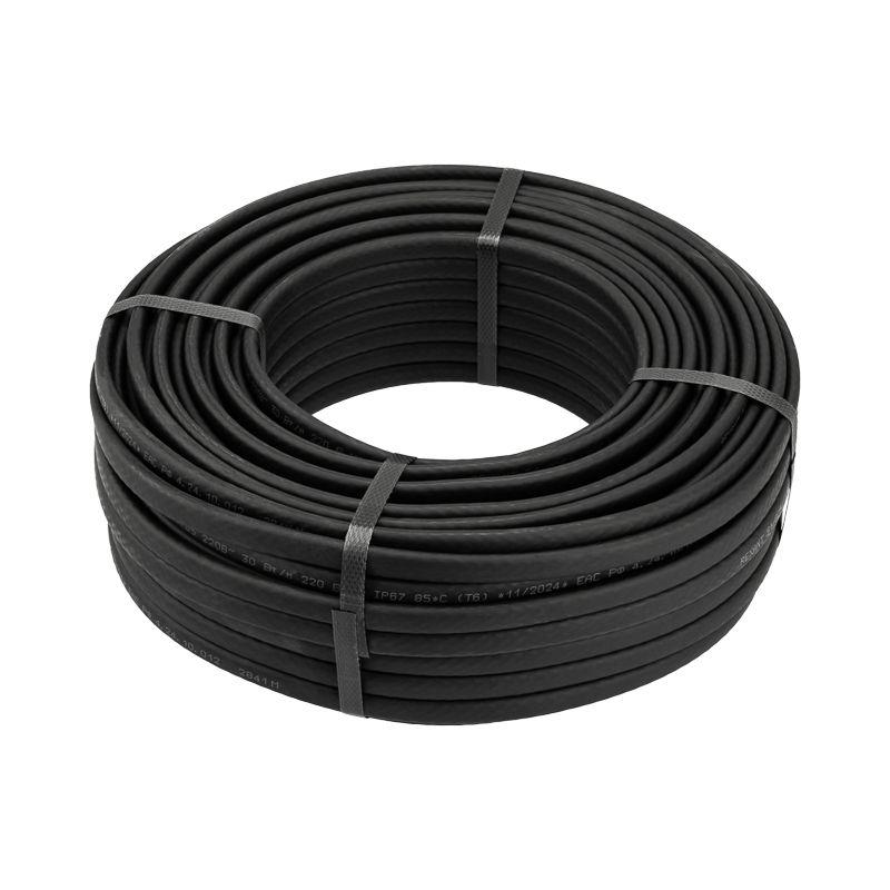 Кабель греющий саморег. SRL30-2CR UV с УФ-защитой экранир. 30Вт/м 1.0кв.мм/60м (уп.50м) Rexant 51-0234