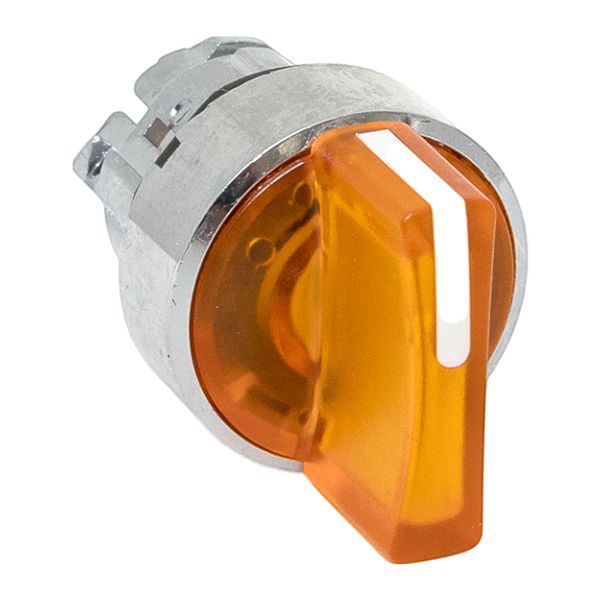 Механизм переключателя исполнительный XB4 IP65 на 2 положения с фиксацией с подсветкой с короткой ручкой желт. EKF XB4BD2FL-Y-65