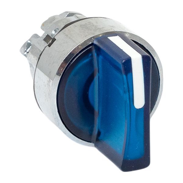 Механизм переключателя исполнительный XB4 IP65 на 2 положения возвратный без фиксации с подсветкой с короткой ручкой син. EKF XB4BD2L-B-65