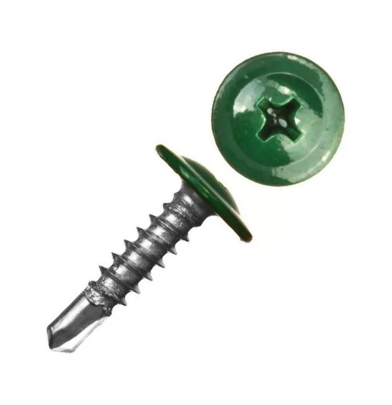 Саморез ШСММ сверло 4.2х19 KP RAL 6005 P темн./зел. (уп.1000шт) Tech-Krep/Zitar 928407