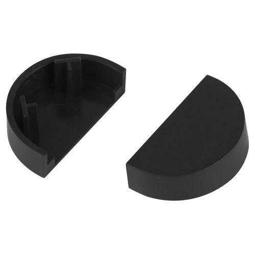 Заглушка для кабель-канала полукруглого 20х12 EC-KK-20-12-GR графит (уп.2шт) Эра Б0064903