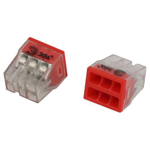 Клемма быстрозажимная компактная 2273-206 6-проводная 0.2-2.5кв.мм NO-225-436 (уп.2шт) Эра Б0067897