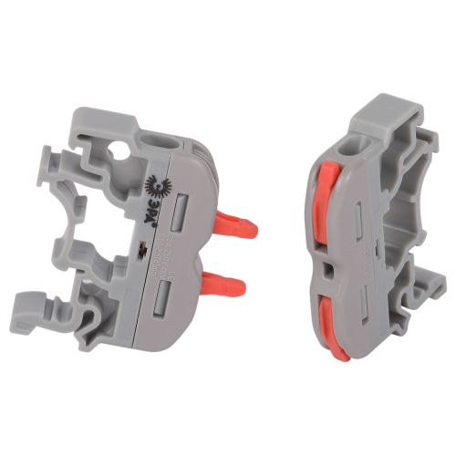 Клемма проходная 222-2411D 1п на DIN-рейку 0.08-2.5/4кв.мм с рычагами NO-225-396 (уп.10шт) Эра Б0067889