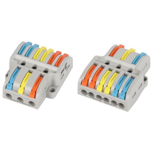 Клемма проходная разветвительная 222-4136 3/6 полюсов 0.08-2.5/4кв.мм с рычагами NO-225-459 (уп.1шт) Эра Б0067971