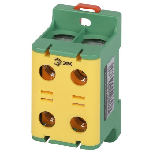 Клемма силовая вводная двойн. КСВ NO-224-142 (KE67.3) 16-95кв.мм PE желт./зел. Эра Б0065614
