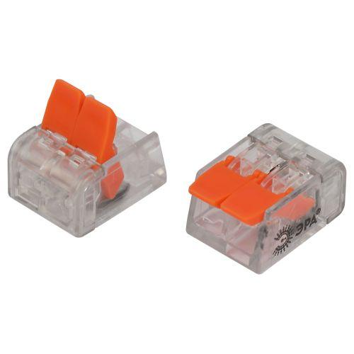 Клемма универсальная компактная 221-412 2-проводная 0.2-4кв.мм с рычагами NO-225-349 (уп.50шт) Эра Б0067896