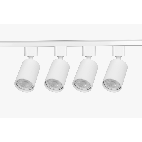 Комплект TR70-SET4-GU10-WH трековых светильников 1ф 4шт под лампу с шинопроводом 80см бел. Эра Б0063933