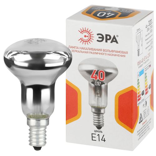 Лампа накаливания R50 40Вт рефлектор E14/E14 230В Эра Б0066515