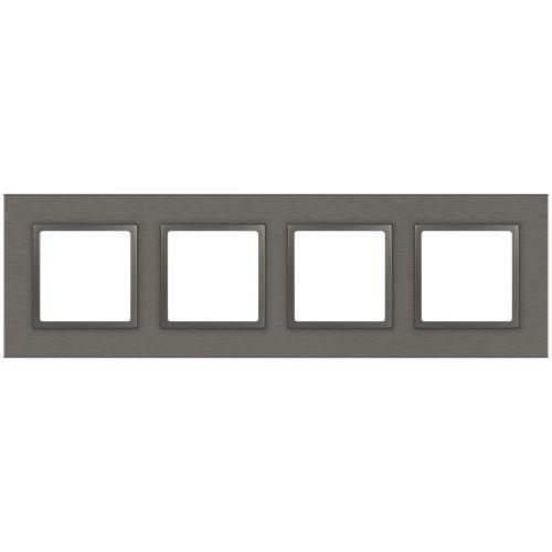 Рамка 4-м Elegance 14-5204-16 метал. титан Эра Б0065845