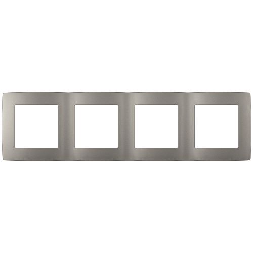 Рамка 4-м Эра12 12-5004-16 титан Эра Б0065741