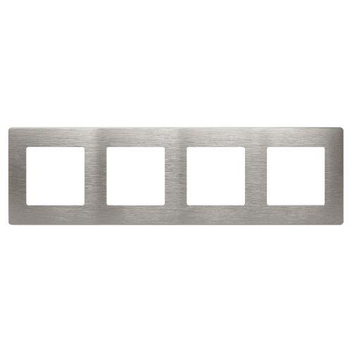 Рамка 4-м Эра12 12-5104-16 сатин титан Эра Б0065751