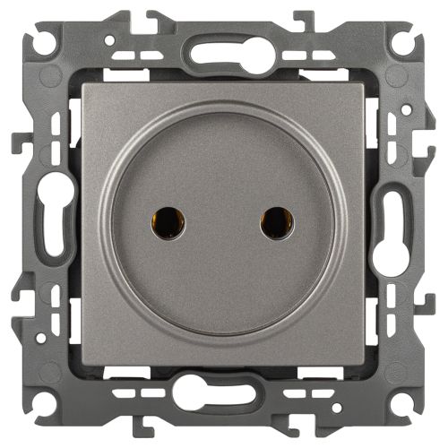 Розетка 1-м Эра12 12-2105-16 16А 250В 2P титан Эра Б0065699