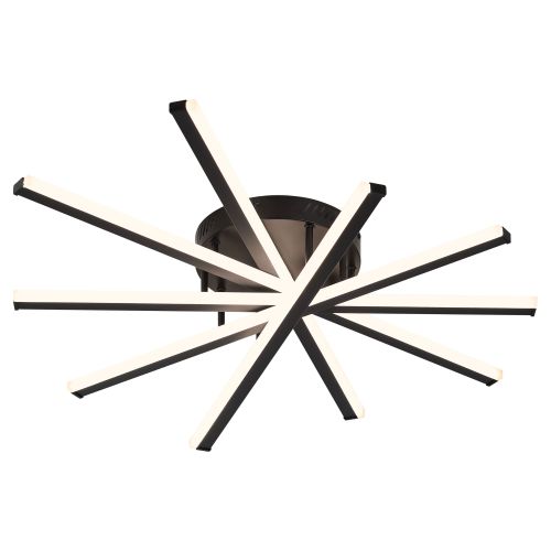 Светильник светодиодный Aurora 6181-201 LED 110Вт 3000-6000К потолочн. черн. с пультом Rivoli Б0068476