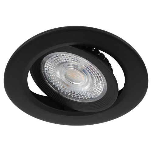 Светильник светодиодный KLLED 25A-5 3K BK 5Вт 3000К круглый поворотн. встраив. черн. Эра Б0068164