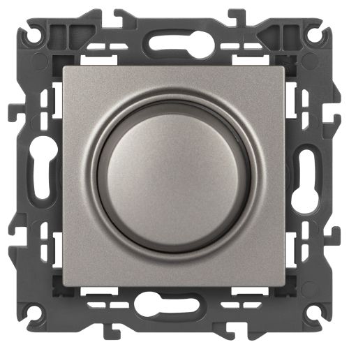 Светорегулятор поворотно-нажимной Elegance 14-4101-16 400ВА 230В титан Эра Б0065784