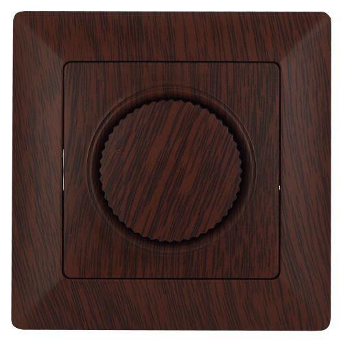 Светорегулятор поворотный СП Solo 4-401-10 600Вт 230В IP20 венге Intro Б0053711