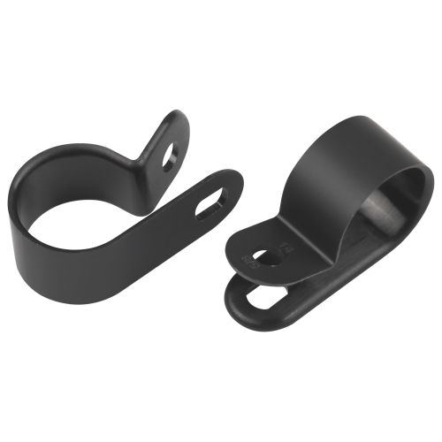 Скоба кабельная под винт 6мм нейлон. черн. (уп.50шт) Эра Б0066636