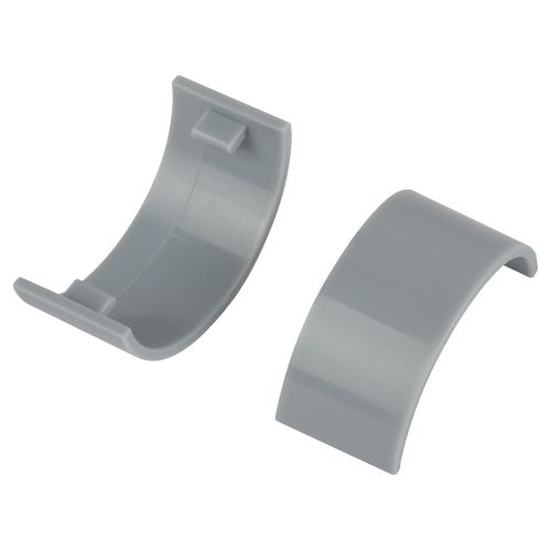 Соединитель на стык для полукруглого кабель-канала 30х13мм C-KK-30-13-F сер. (уп.2шт) Эра Б0064964