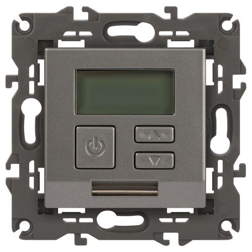 Терморегулятор универсальный 14-4111-16 230В-Imax16А Elegance титан Эра Б0065790