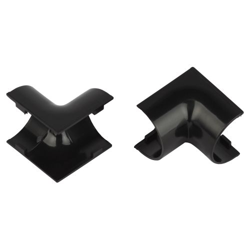 Угол для кабель-канала полукруглого внутр. 20х12мм IC-KK-20-12-GR графит (уп.2шт) Эра Б0064924