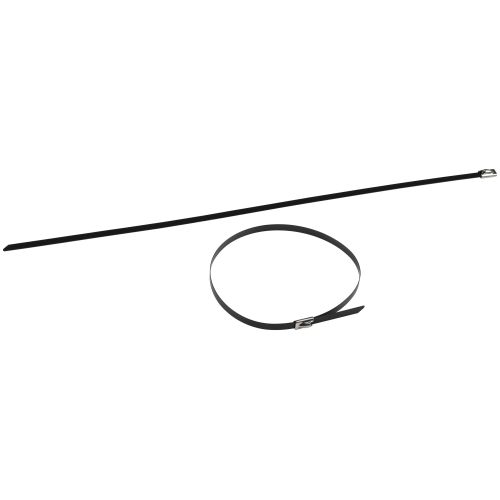 Хомут кабельный 4.6х200 с полимер. покрытием сталь AISI 304 NO-225-256 (уп.10шт) Эра Б0066316