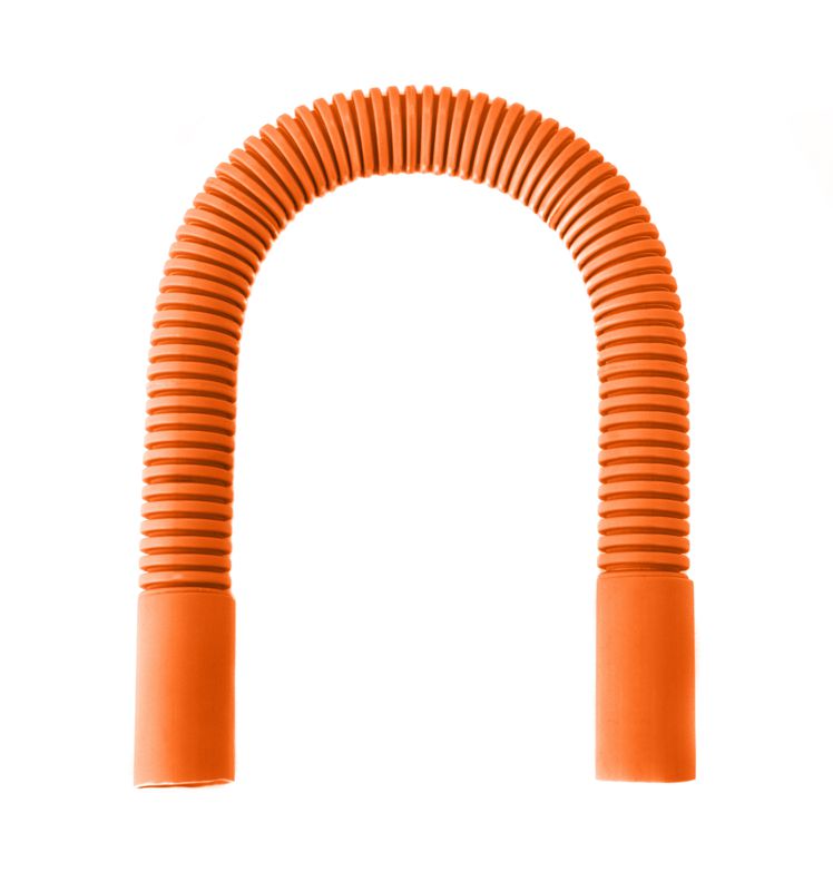 Поворот гибкий гофрированный для труб d32мм оранж. Промрукав PR13.02471