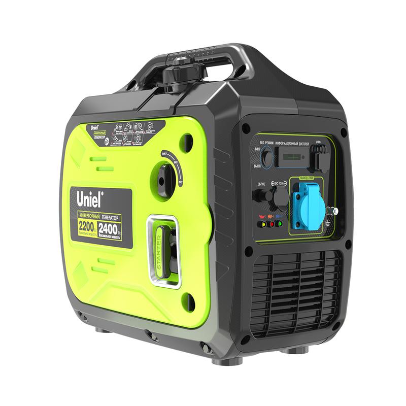 Генератор бензиновый инверторный URS-P2800i 1ф макс. мощность 2.4кВт ручной стартер TM Uniel UL-00012853