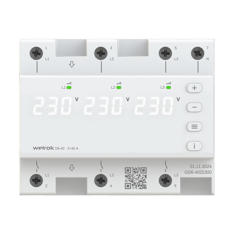 Реле напряжения D6-40 Welrok 4660251140212