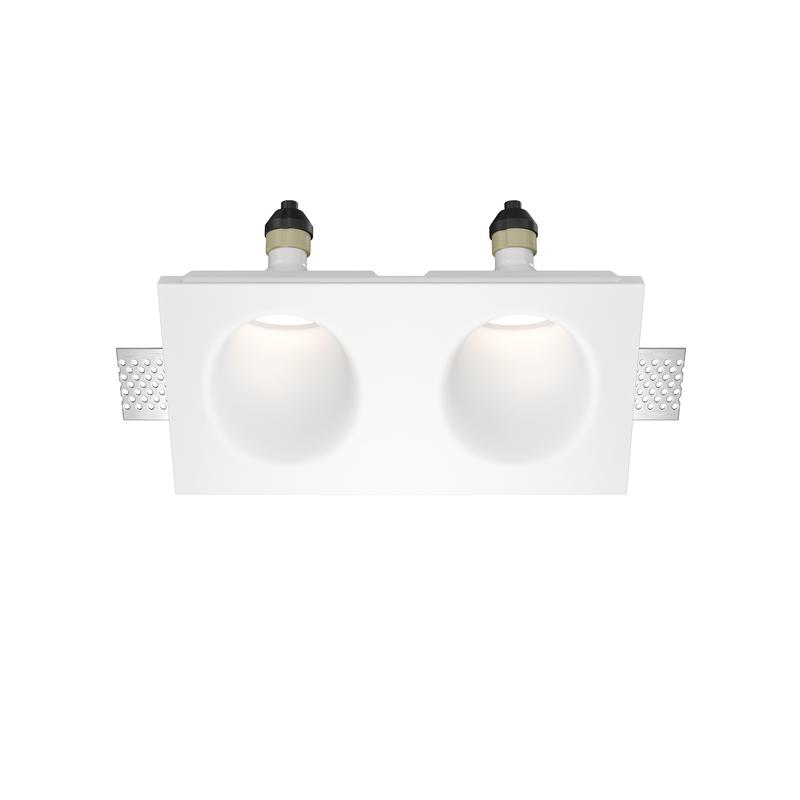 Светильник Gyps Modern 2х10Вт GU10 встраив. Maytoni DL002-WW-02-W