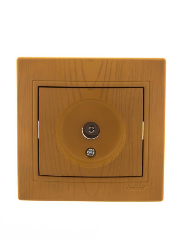 Розетка телевизионная оконечная TV СП Mira ольха LEZARD 701-0701-130