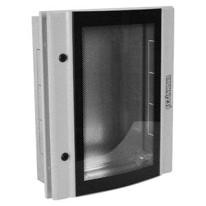 Корпус щита распределительного 400х500х100мм монтажн. панель встраив. прозр. дверца из гнутого стекла метал. сер. Cetinkaya Pano CPD4005010SAM