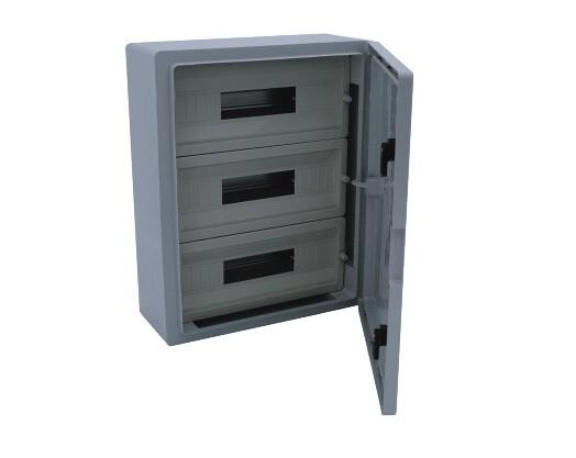 Корпус щита распределительного 400х500х175мм Din-рейки 51M (3х17) навесной пластик Cetinkaya Pano CP5104