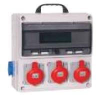 Корпус промышленного щита с розетками (3х3P+N+T 32А/380В+4х2P 16А) пластик Cetinkaya Pano CP6043