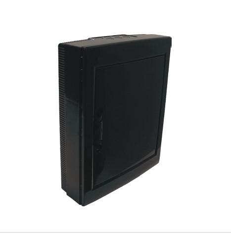 Корпус щита распределительного для модульного оборудования 24M(12х2) навесной прозр. затемненная дверца черн. Cetinkaya Pano CP30924B